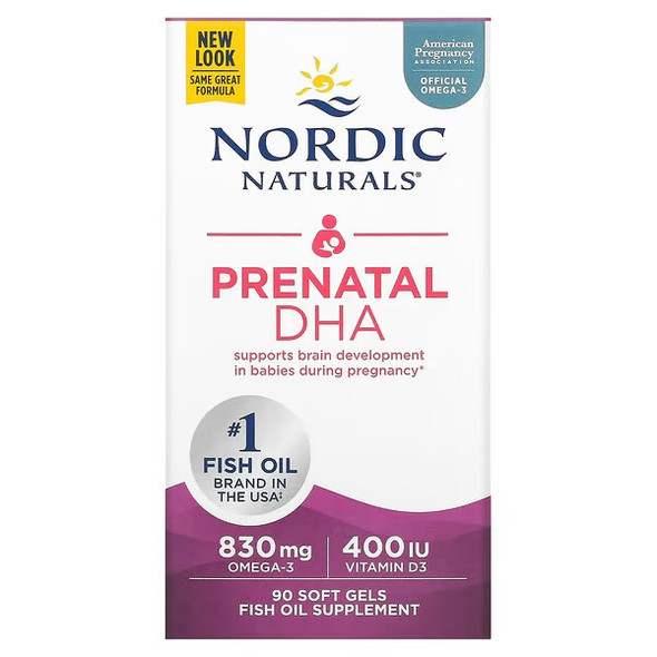 Nordic Naturals, Prenatal DHA 90 Soft Gels