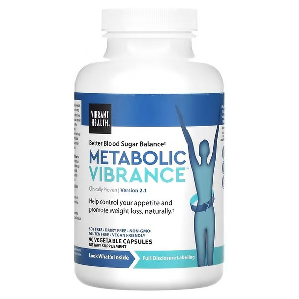 Vibrant Health, Metabolic Vibrance, Version 2, 90 Vegetable Capsules Vibrant Health, Metabolic Vibrance, Version 2, 90 Vegetable Capsules