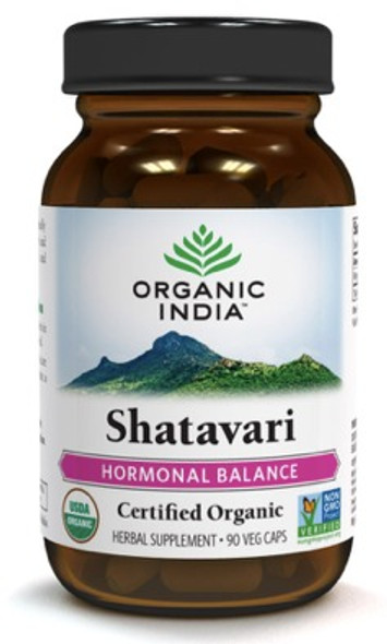 Shatavari 400 mg Organic, Organic India, Shatavari, 90 Vegetarian Capsules