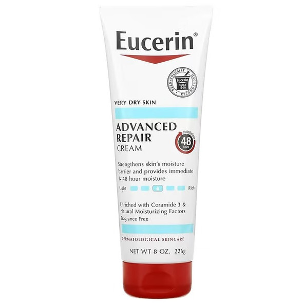 Eucerin, Advanced Repair Cream, Fragrance Free, 8 oz (226 g)