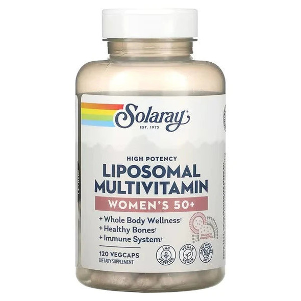 Solaray, High Potency Women's 50+ Liposomal Multivitamin, 120 VegCaps