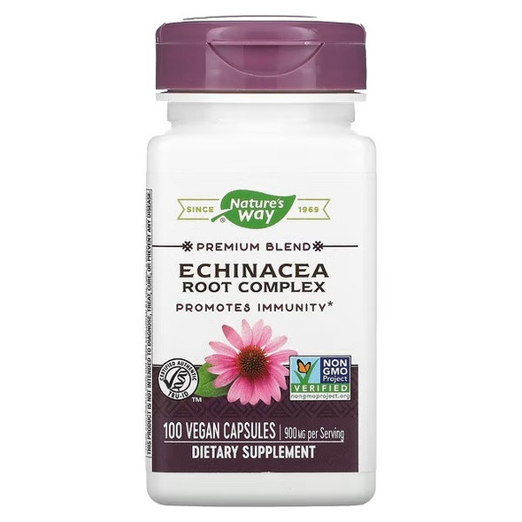 Nature's Way, Premium Blend, Echinacea Root Complex, 450 mg, 100 Vegan Capsules