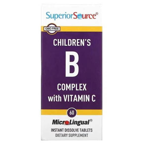 Superior Source, Children's B Complex with Vitamin C, 60 MicroLingual Instant Dissolve Tablets