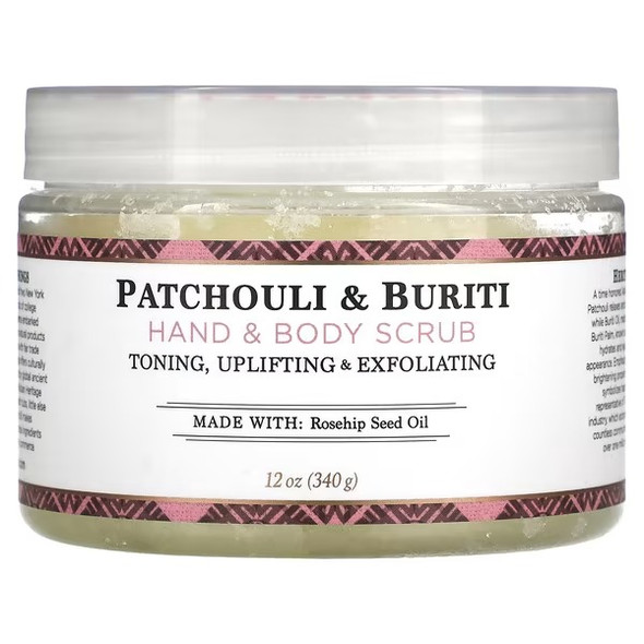 Nubian Heritage, Hand & Body Scrub, Patchouli & Buriti, 12 oz (340 g)