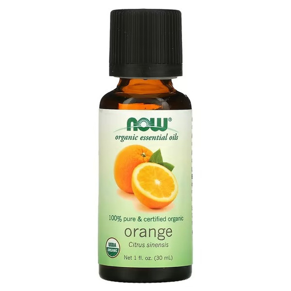 NOW Foods, Organic Essential Oils, Orange, 1 fl oz (30 ml)