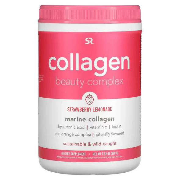 Sports Research, Collagen Beauty Complex Marine Collagen, Strawberry Lemonade, 9.52 oz (270 g)
