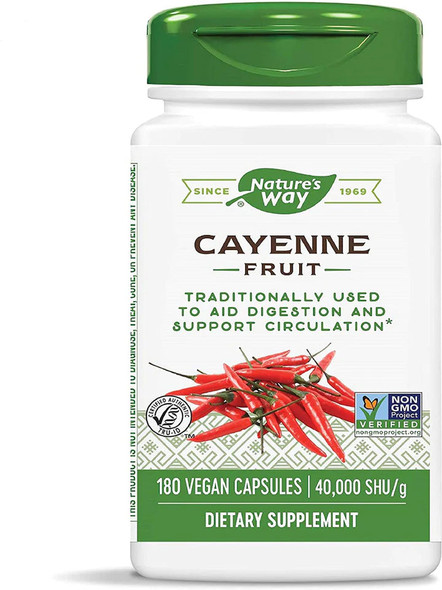 nature's way cayenne pepper 180 capsules