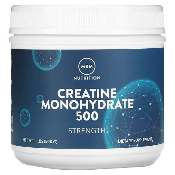 MRM Nutrition Creatine,- Monohydrate 500, Strength, 1.1 lbs (500 g)