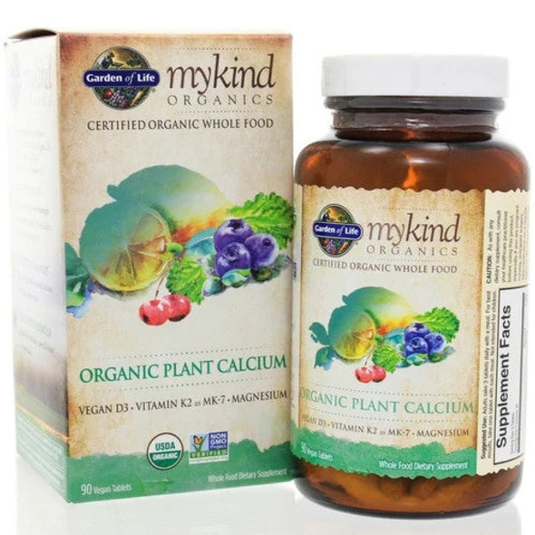garden of life mykind organics plant calcium 90 vegan tablets