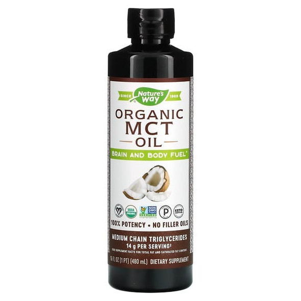 Nature's Way, Organic MCT Oil 16 fl oz (480 ml)