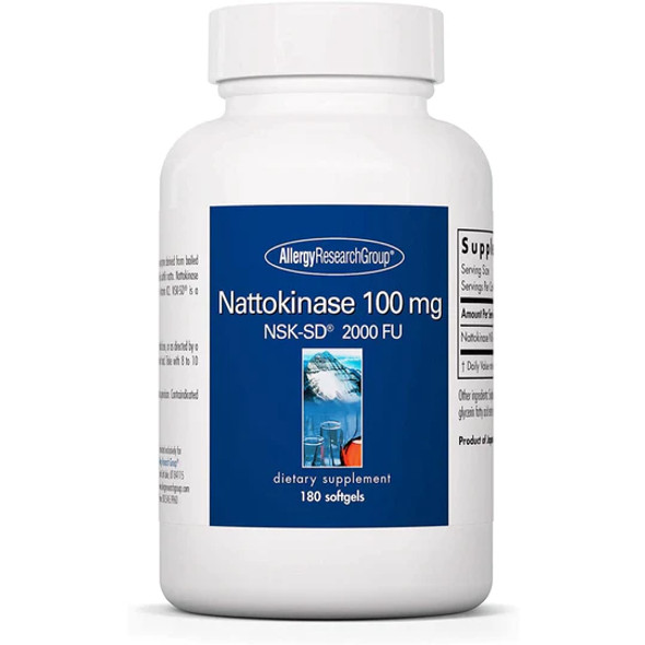 Allergy Research Group, Nattokinase 100 mg NSK-SD 2000 Fibrinolytic Units, 60 Softgels