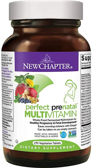 new chapter perfect prenatal multivitamin 270 tablets