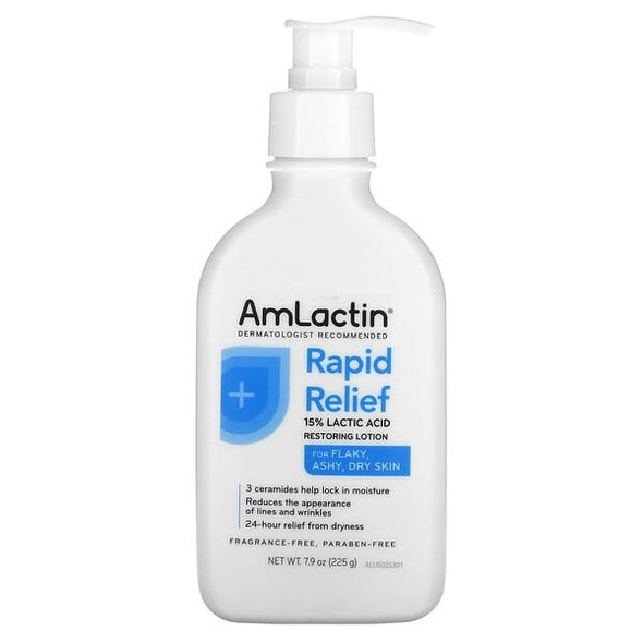 AmLactin Rapid Relief Restoring Lotion, Fragrance-Free, 7.9 oz (225 g)