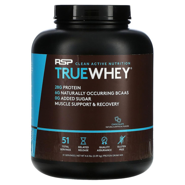 RSP Nutrition, TrueWhey, Chocolate, 4.6 lbs