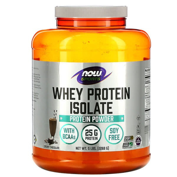 now foods whey protein isolate, Sports, Whey Protein Isolate, Creamy Chocolate, 5 lbs