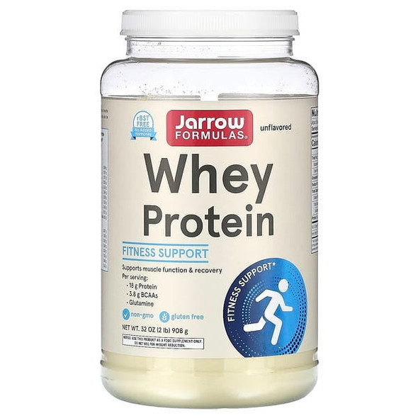 jarrow protien,  whey protein Unflavored, 2 lb (908 g) , Jarrow Formulas