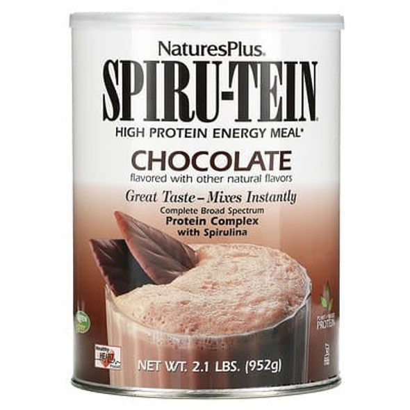 NaturesPlus, Spiru-Tein, High Protein Energy Meal, Chocolate, 2.1 lbs. (952 g)