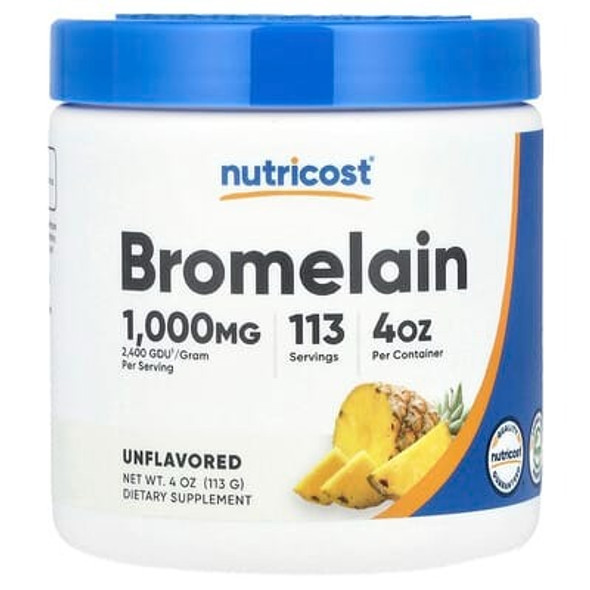 Nutricost, Bromelain, Unflavored , 4 oz (113 g)