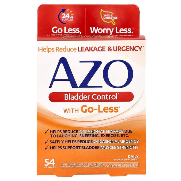 Azo, Bladder Control® , With Go-Less® , 54 Capsules