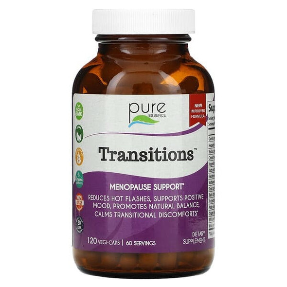 pure essence transitions 120, Menopause Support, 120 Vegi-Caps