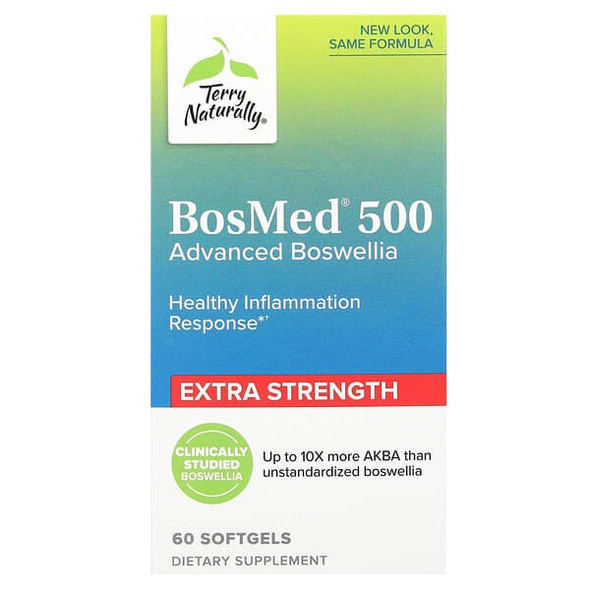 Terry Naturally, BosMed 500, Advanced Boswellia, Extra Strength, 60 Softgels