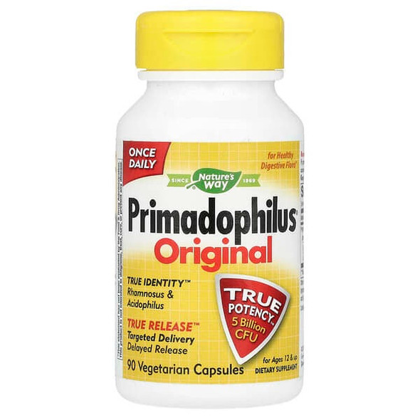Nature's Way, Primadophilus, Original, Ages 12 & Up, 5 Billion CFU, 90 Vegetarian Capsules