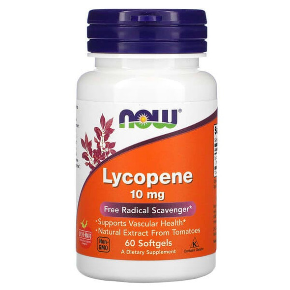 NOW Foods, Lycopene, 10 mg, 60 Softgels