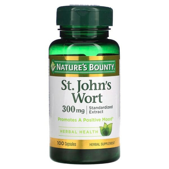 Nature's Bounty, St. John's Wort, 300 mg, 100 Capsules