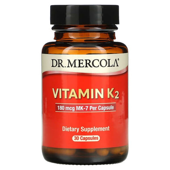 Dr. Mercola, Vitamin K2, 180 mcg, 30 Capsules