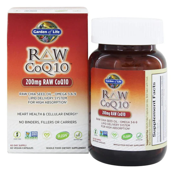 Raw Coq10 200mg, Garden Of Life Raw CoQ10 60 vcaps Raw Coq10 200mg, Garden Of Life Raw CoQ10 60 vcaps