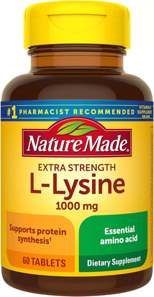 Nature Made L-Lysine 1000mg 60 Tablets