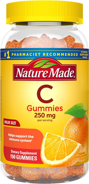 Nature Made Vitamin C 250 mg per serving, Dietary Supplement for Immune Support, 150 Gummies, 75 Day Supply Nature Made Vitamin C 250 mg per serving, Dietary Supplement for Immune Support, 150 Gummies, 75 Day Supply