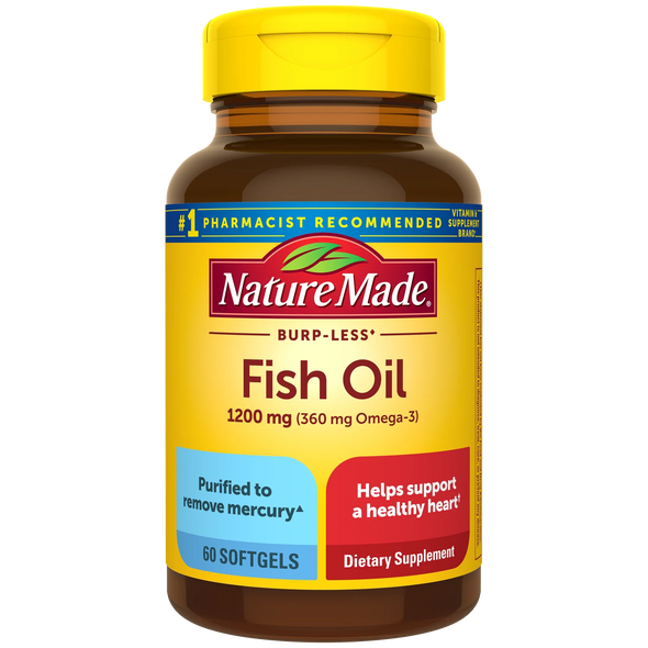 Burp-Less? Fish Oil 1200 mg Softgels