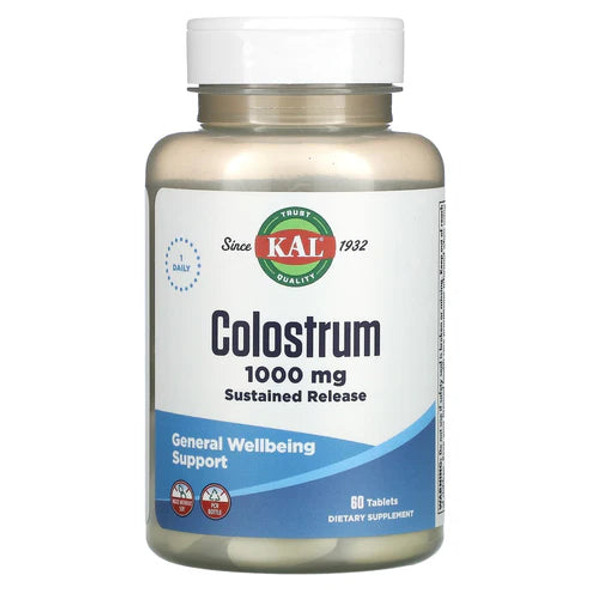 Kal, Colostrum 1000mg, 60 Tablets