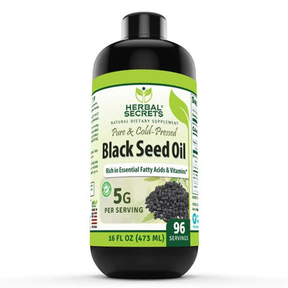 Herbal Secrets Black Seed Oil | 16 Oz