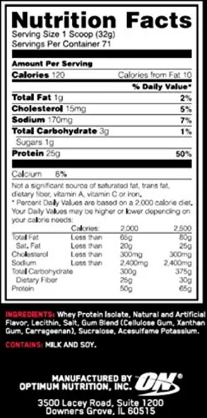 Optimum Nutrition Isolate, Vanilla Soft Serve, 5.01 Pound