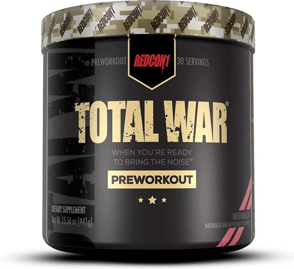REDCON1 Total War Preworkout, Watermelon - Beta Alanine + Citrulline Malate...