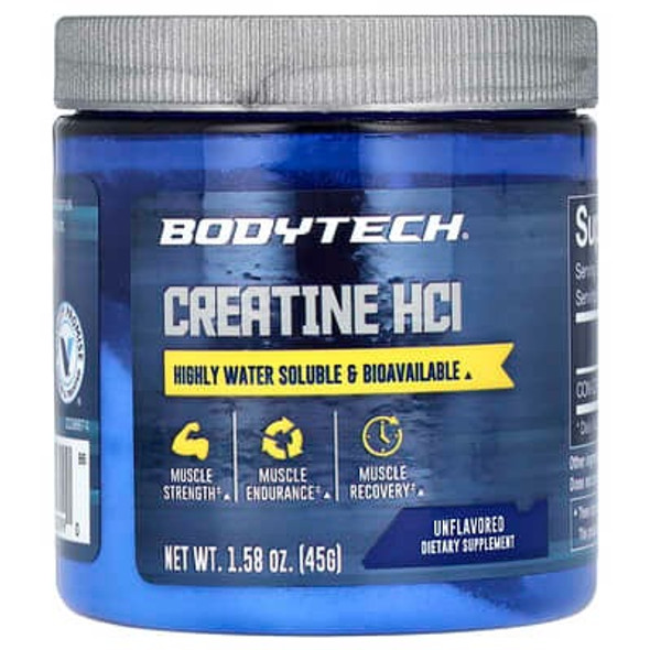 BodyTech Creatine, HCl, Unflavored, 1.58 oz (45 g)