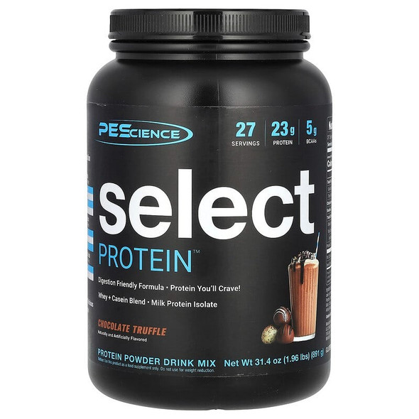 PEScience, Select Protein Powder Drink Mix, Chocolate Truffle, 1.96 lbs (891 g)
