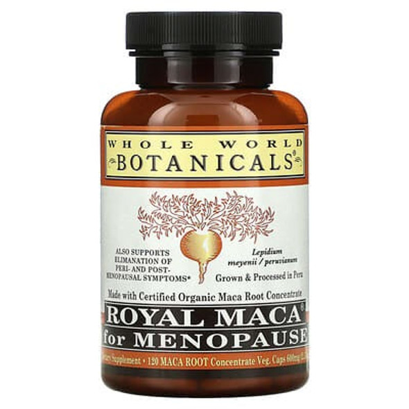 Whole World Botanicals, Royal Maca for Menopause, 600 mg, 120 Veg. Caps