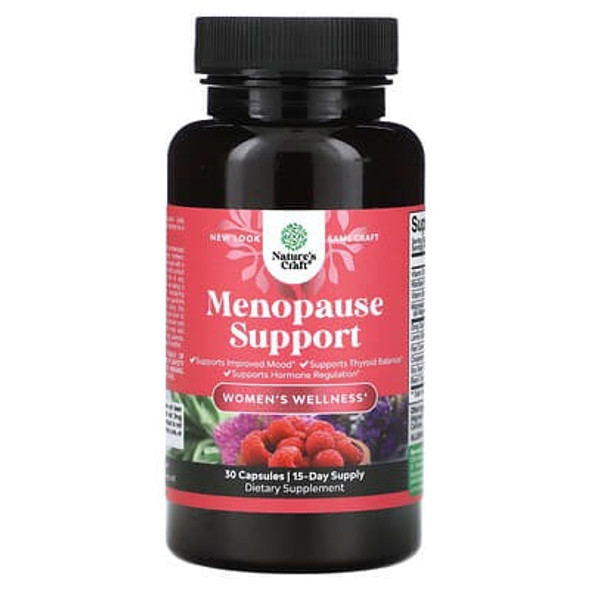 Nature's Craft, Women's Wellness, Menopause Support, 30 Capsules
