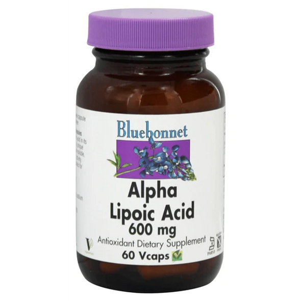 Bluebonnet Nutrition Alpha Lipoic Acid 600 Mg - 60 Vegetable Capsules