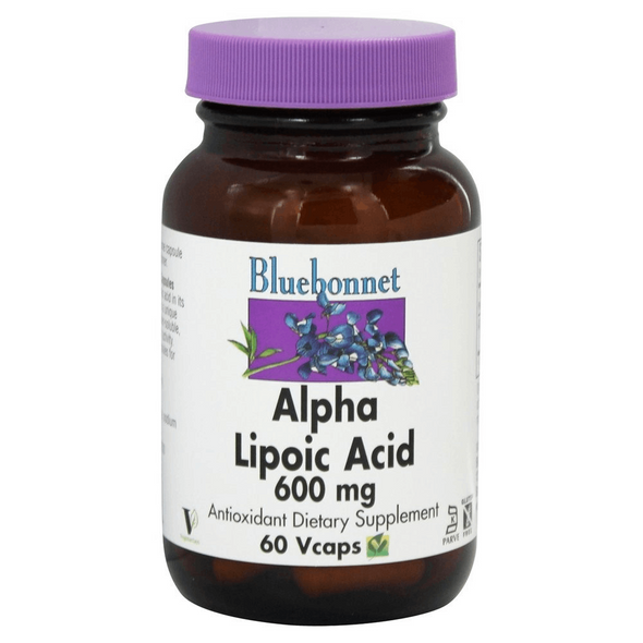 Bluebonnet Nutrition Alpha Lipoic Acid 600 Mg - 60 Vegetable Capsules