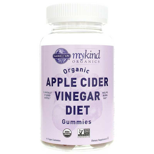 Garden of Life MyKind Organics Apple Cider Vinegar Diet 63 Gummies