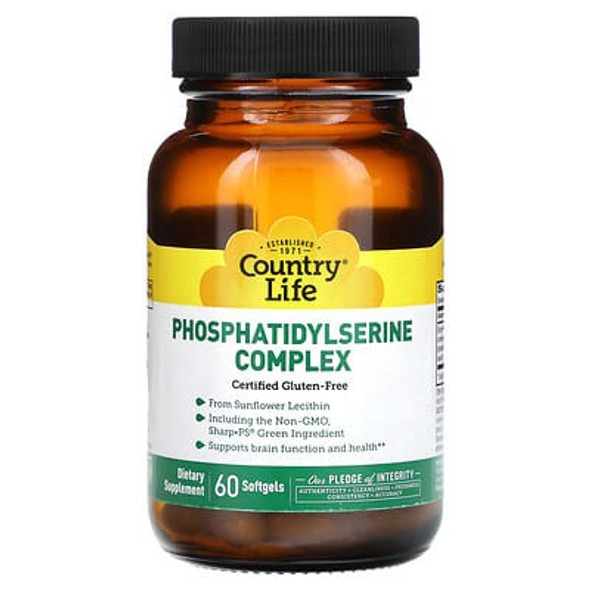 Country Life, Phosphatidylserine Complex, 60 Softgels