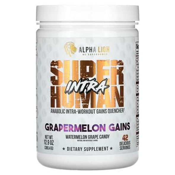 ALPHA LION, SuperHuman Intra, Grapermelon Gains, Watermelon Grape Candy, 12.9 oz (365.4 g)