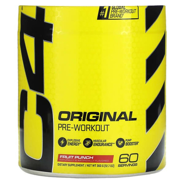 Cellucor, C4 Original, Pre-Workout, Fruit Punch, 12.7 oz (360 g) Cellucor, C4 Original, Pre-Workout, Fruit Punch, 12.7 oz (360 g)