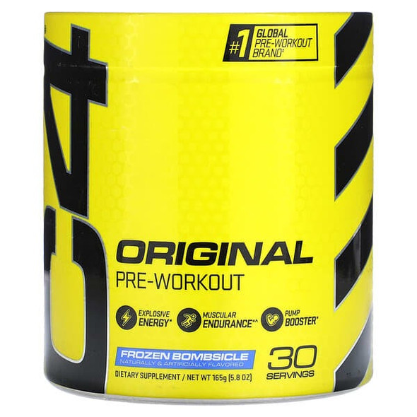 Cellucor, C4 Original, Pre-Workout, Frozen Bombsicle, 5.8 oz (165 g) Cellucor, C4 Original, Pre-Workout, Frozen Bombsicle, 5.8 oz (165 g)