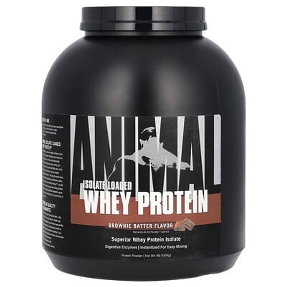 Animal, Isolate Loaded Whey Protein Powder, Brownie Batter, 4 lb (1.81 kg)