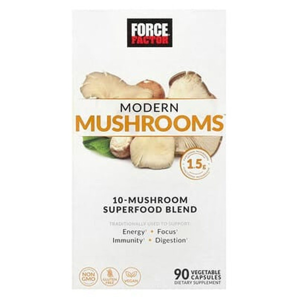 Force Factor Modern Mushrooms, 90 Vegetable Capsules